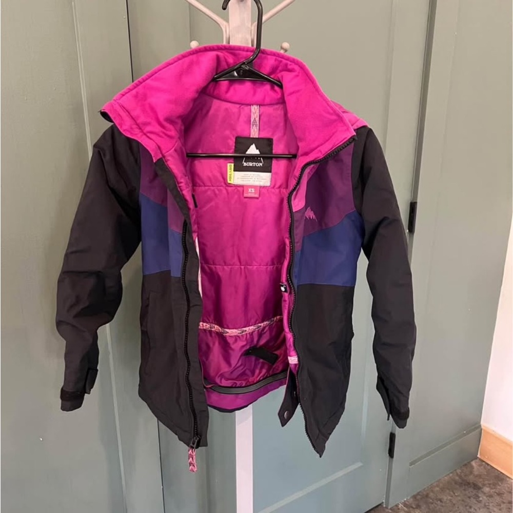Burton Kids' Black and Purple Winter Jacket